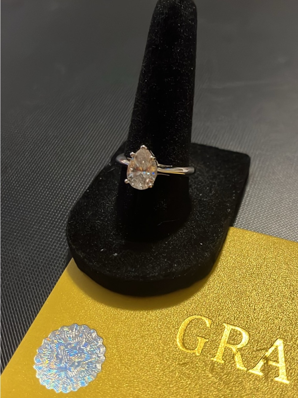 Pear-Cut Solitaire Moissanite Ring